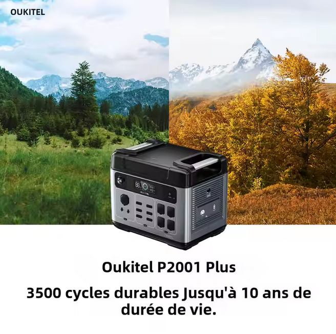 Oukitel p2001 plus 2400w station alimentation