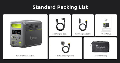 station d'alimentation F1200 fossibot contenu colis